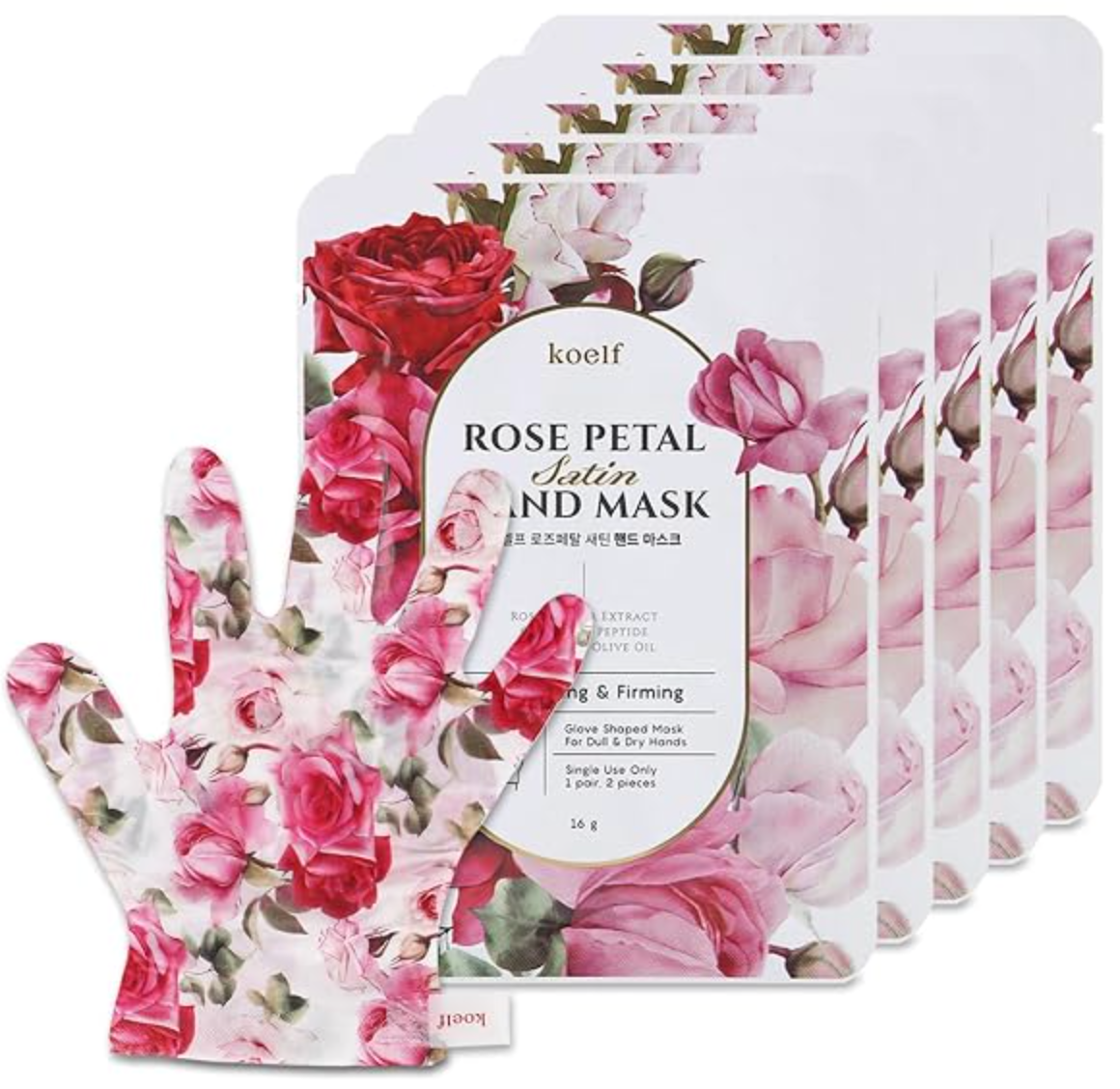 Rose Petal Satin Hand Mask