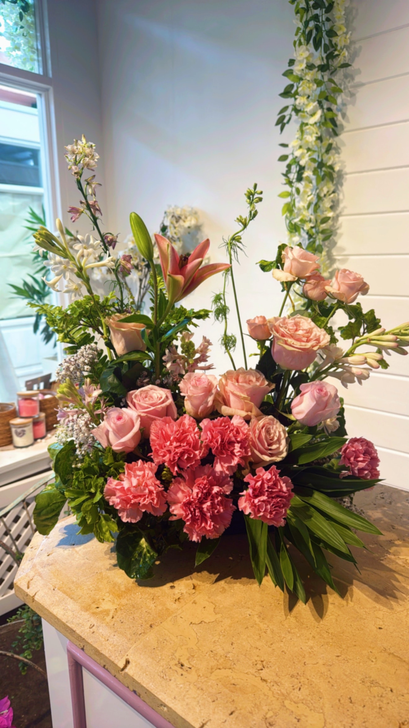 Blush Garden Arrangement